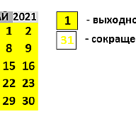 Майские праздники 2021